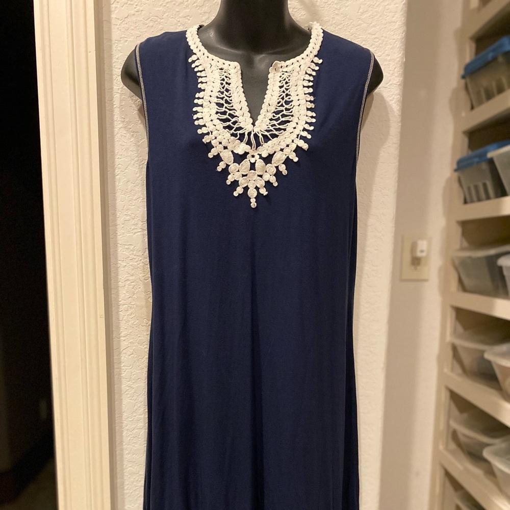Navy Sleeveless Dress
